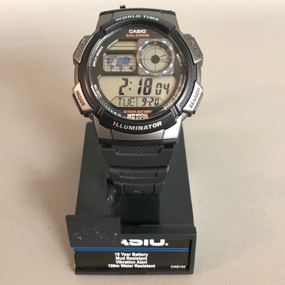Casio Accessories Casio Mens World Time Mud Resistant Watch Poshmark